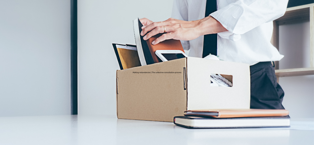 someone packing up work goods