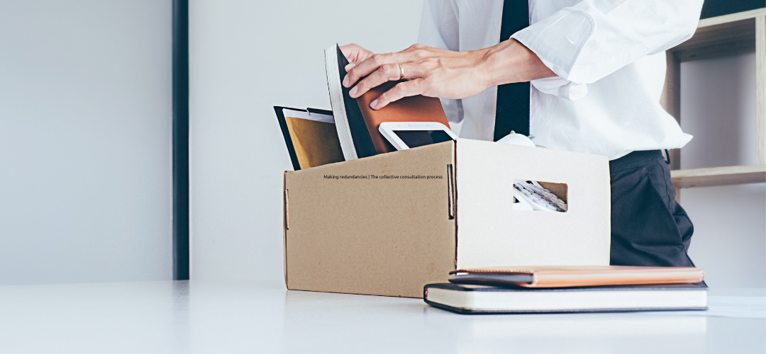 someone packing up work goods